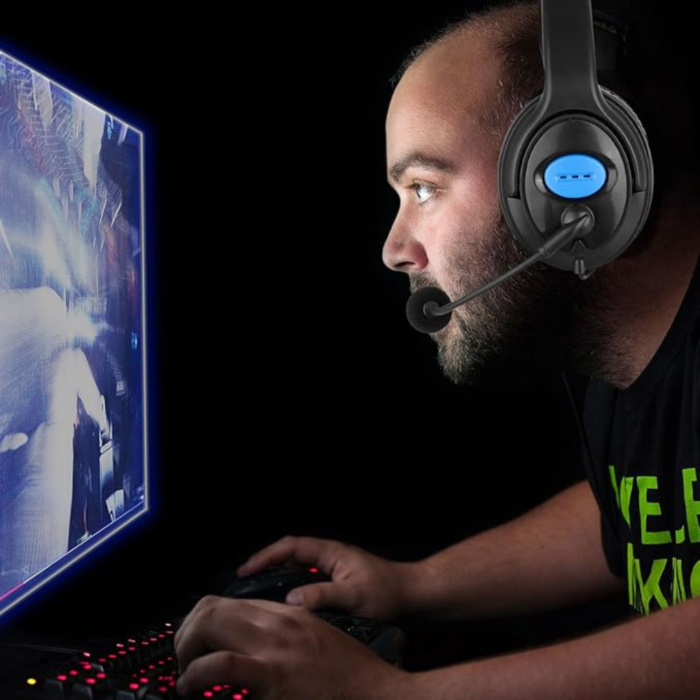 Cuffie da Gioco con Microfono 3.5mm per PS4 e PC | Auricolari Cablati con Audio Stereo