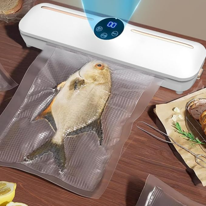 Macchina Sottovuoto per Alimenti 62KPa | Sigillatrice Automatica con Modalità Umido/Secco e LED