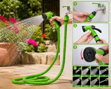 Tubo da Giardino 45m Espandibile 3X | Potente, Estensibile e Anti-Groviglio Tubo da Giardino 45m Espandibile 3X | Potente, Estensibile e Anti-Groviglio