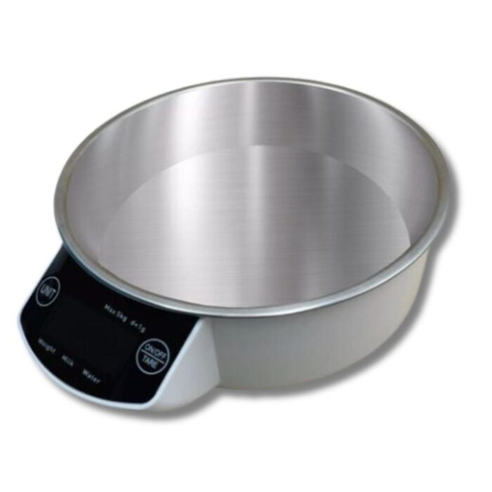 Bilancia Cucina Digitale 5Kg Display LCD Alta Precisione con Ciotola Acciaio