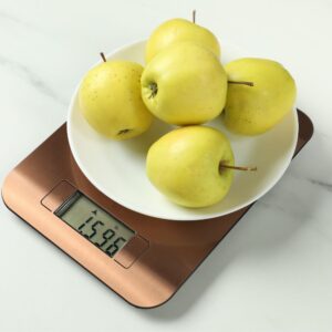 Bilancia digitale da cucina 5Kg con ciotola inox, display LCD retroilluminato e precisione 1g. Funzione tara e 