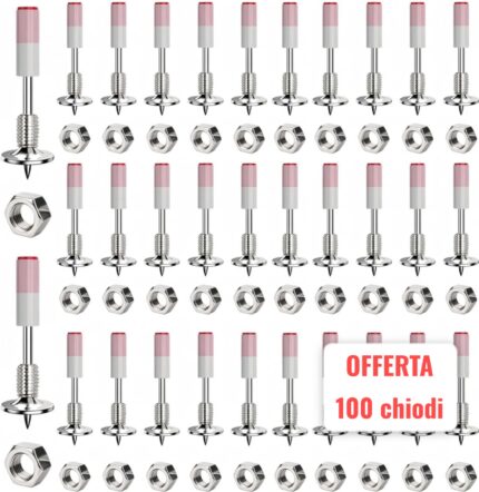 100 Chiodi per Sparachiodi ad Aria Compressa