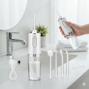 Idropulsore Dentale Portatile A8 | 3 Modalità, 230ml, IPX7 Idropulsore Dentale Portatile A8 | 3 Modalità, 230ml, IPX7