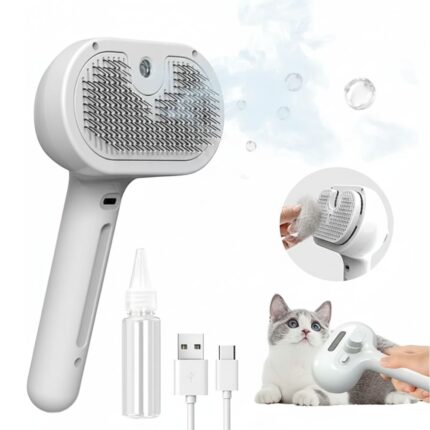 Spazzola per Cani e Gatti con Serbatoio Acqua