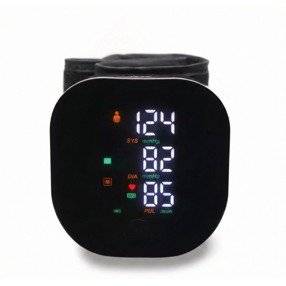 Misuratore di Pressione da Polso LCD Parlante Voce in Italiano Digitale Misuratore-di-Pressione-da-Polso