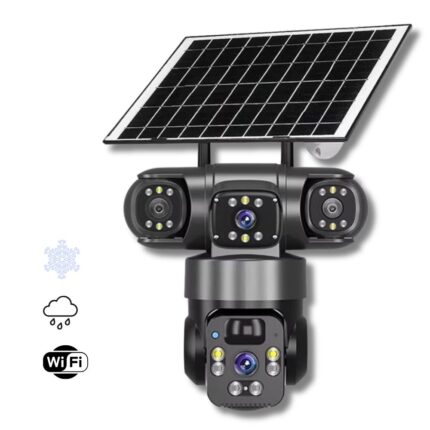 Telecamera Solare WiFi Quadruple Vision 360°