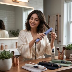 Mini Piastra Capelli Portatile Ricaricabile | Compatta da Viaggio per Lisciare Mini Piastra Capelli Portatile Ricaricabile | Compatta da Viaggio per Lisciare