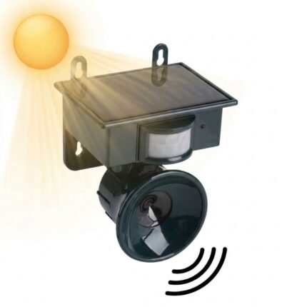 Repellente-Ultrasuoni-Uccelli-Solare-con-Sensore-PIR-Anti-Animali-Selvatici
