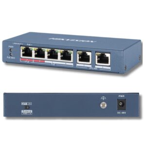 Switch PoE Hikvision 4 Porte 10/100 Mbps Ethernet per Videosorveglianza Switch-PoE-Hikvision-4-Porte-10-100-Mbp