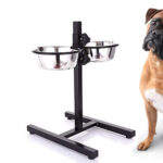 Doppia Ciotola Per Cani – Supporto Rialzato Regolabile 46x40