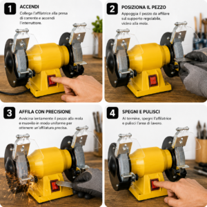 Smerigliatrice Mola Da Banco Dual Motor 220V 120W Smerigliatrice Mola Da Banco Dual Motor 220V 120W