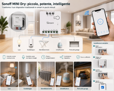 Sonoff Mini D Controllo Smart Per Luci Accessi Caldaia Sonoff Mini D Controllo Smart Per Luci Accessi Caldaia