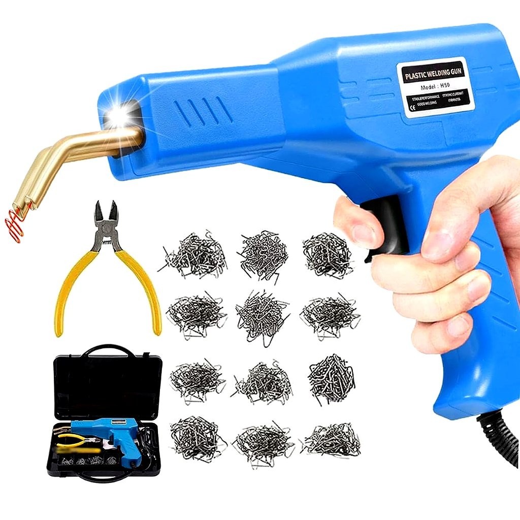 57-157.jpg Kit Pistola Saldatrice Saldatura 50W Plastica Riparazione Paraurti Auto 200pz