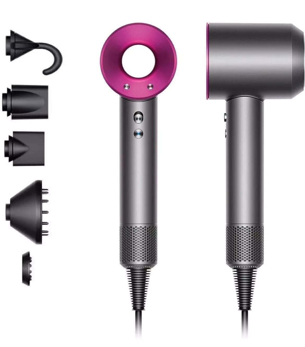 57-432.jpg Phon Ionico 1800W 5 Accessori Asciugacapelli Supersonico Lisci Ricci Anticrespo