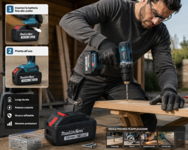Batteria Litio 72V 5.0Ah per Elettroutensili Cordless | Alta Autonomia Batteria Litio 72V 5.0Ah per Elettroutensili Cordless | Alta Autonomia