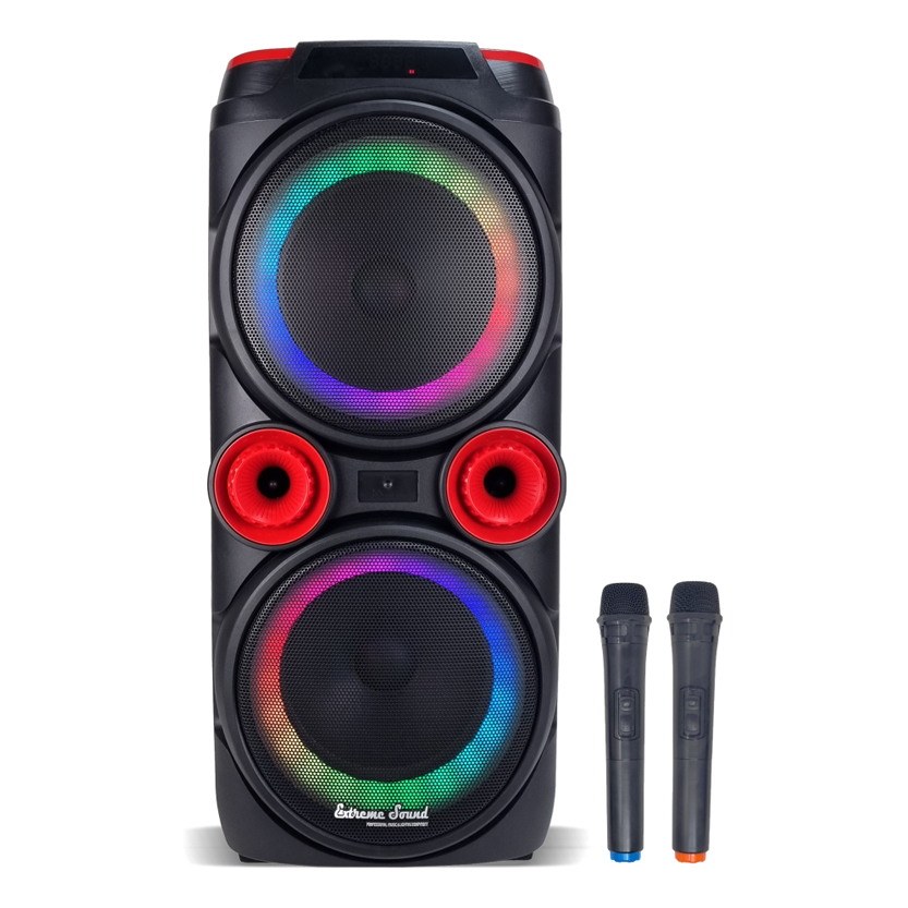 00OK-28.jpg Cassa Karaoke 3000W Doppio Woofer Luci LED Bluetooth Wireless