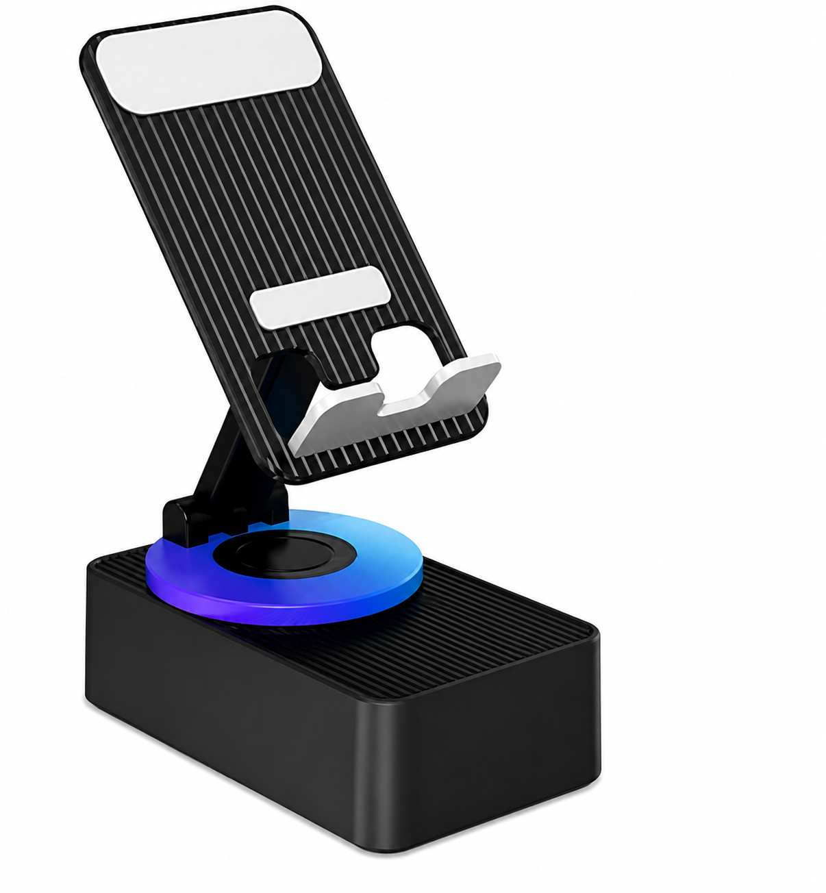 ChatGPT Image 10 giu 2026, 14_13_03 Supporto Cellulare con Audio Bluetooth e Speaker Wireless 3 in 1