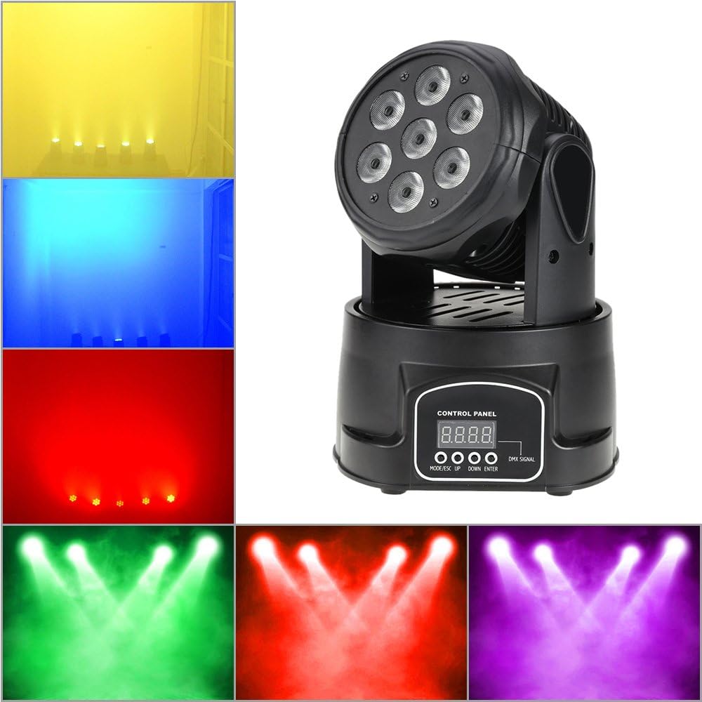 Proiettore Testa Mobile LED RGB Rotante per Discoteca Proiettore Testa Mobile LED RGB Rotante per Discoteca DJ