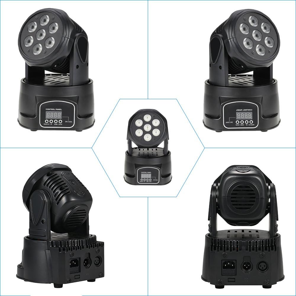Proiettore Testa Mobile LED Rotante per Discoteca DJ Proiettore Testa Mobile LED RGB Rotante per Discoteca DJ