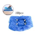 Set 100 Sacchetti Copriscarpe Universali Dispenser Elastico