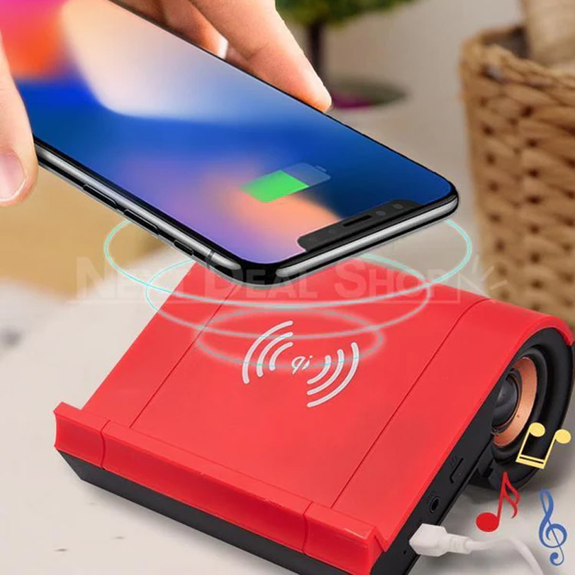 00OK-4-1.jpg Caricatore Wireless 10W Con Cassa Bluetooth Da Scrivania