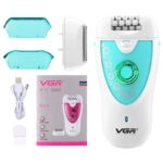Epilatore Rasoio 2 in 1 Donna Ricarica USB VGR-V722 Luce Intelligente