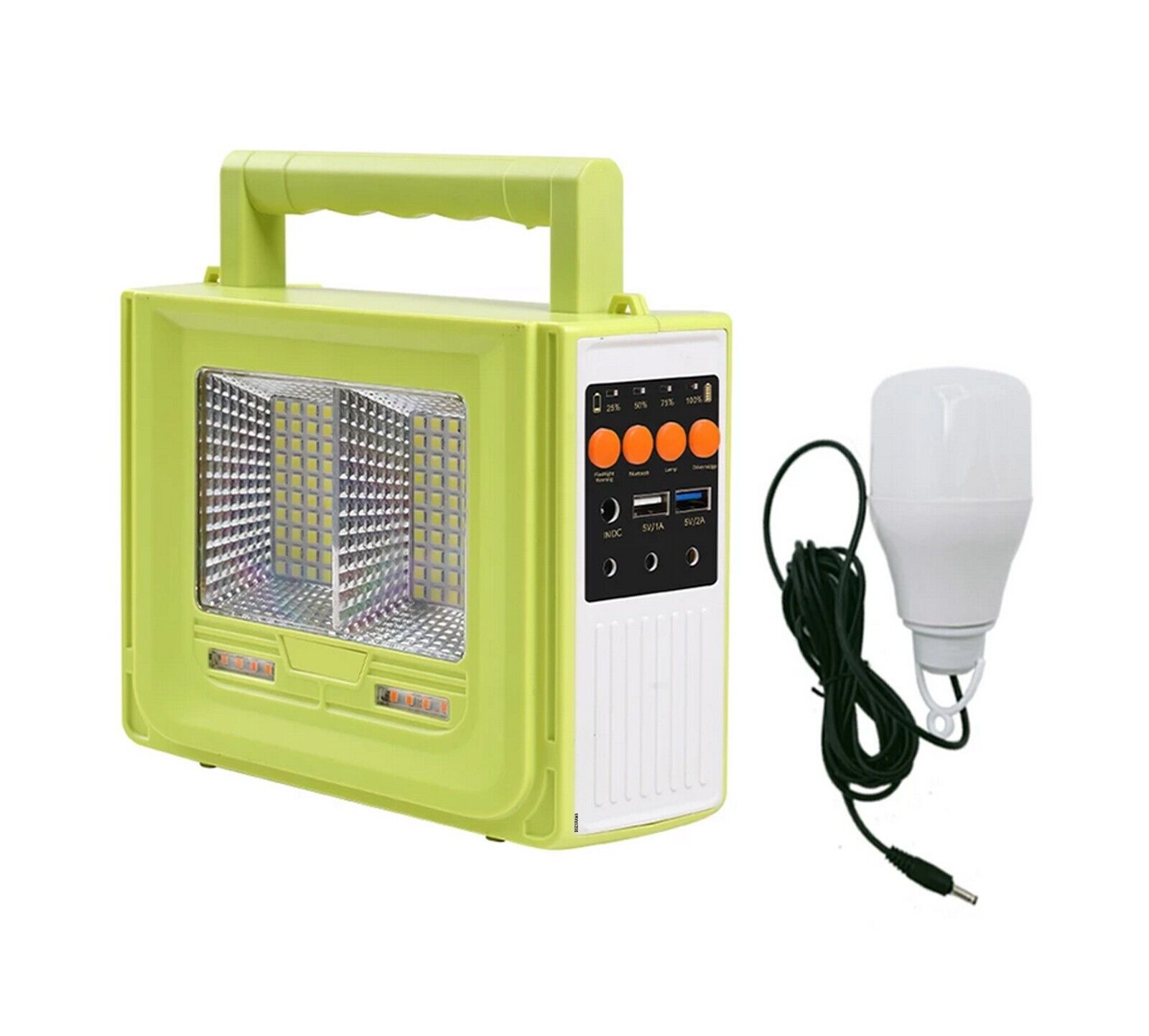 1-9.jpg Lampada Solare Portatile LED Con Faro E Cassa Bluetooth