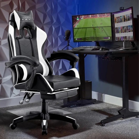 28120252812025SEDIA-GAMING-SPIA1.jpeg Sedia Gaming Reclinabile Girevole Ergonomica con Braccioli - AMC
