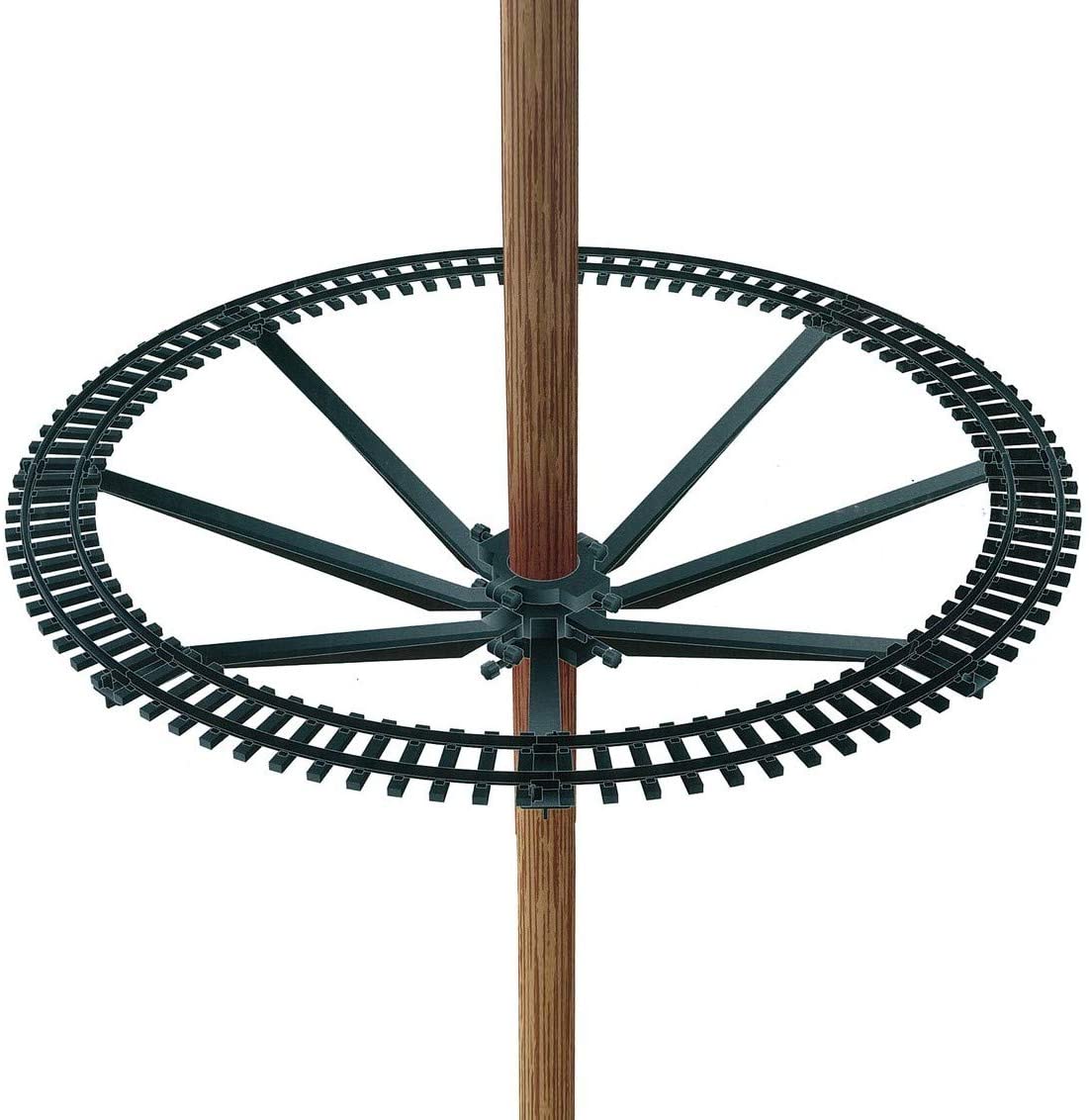 3-11.jpg Trenino Natalizio Elettrico con Luci Pista 89cm per Albero di Natale