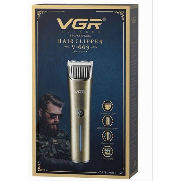 3-28.jpg Tagliacapelli Professionale Senza Fili VGR V-669 Lama T Doppio Motore