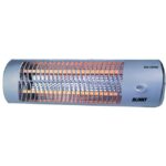 Stufa al quarzo 600W a parete IP24 per esterni 2 livelli