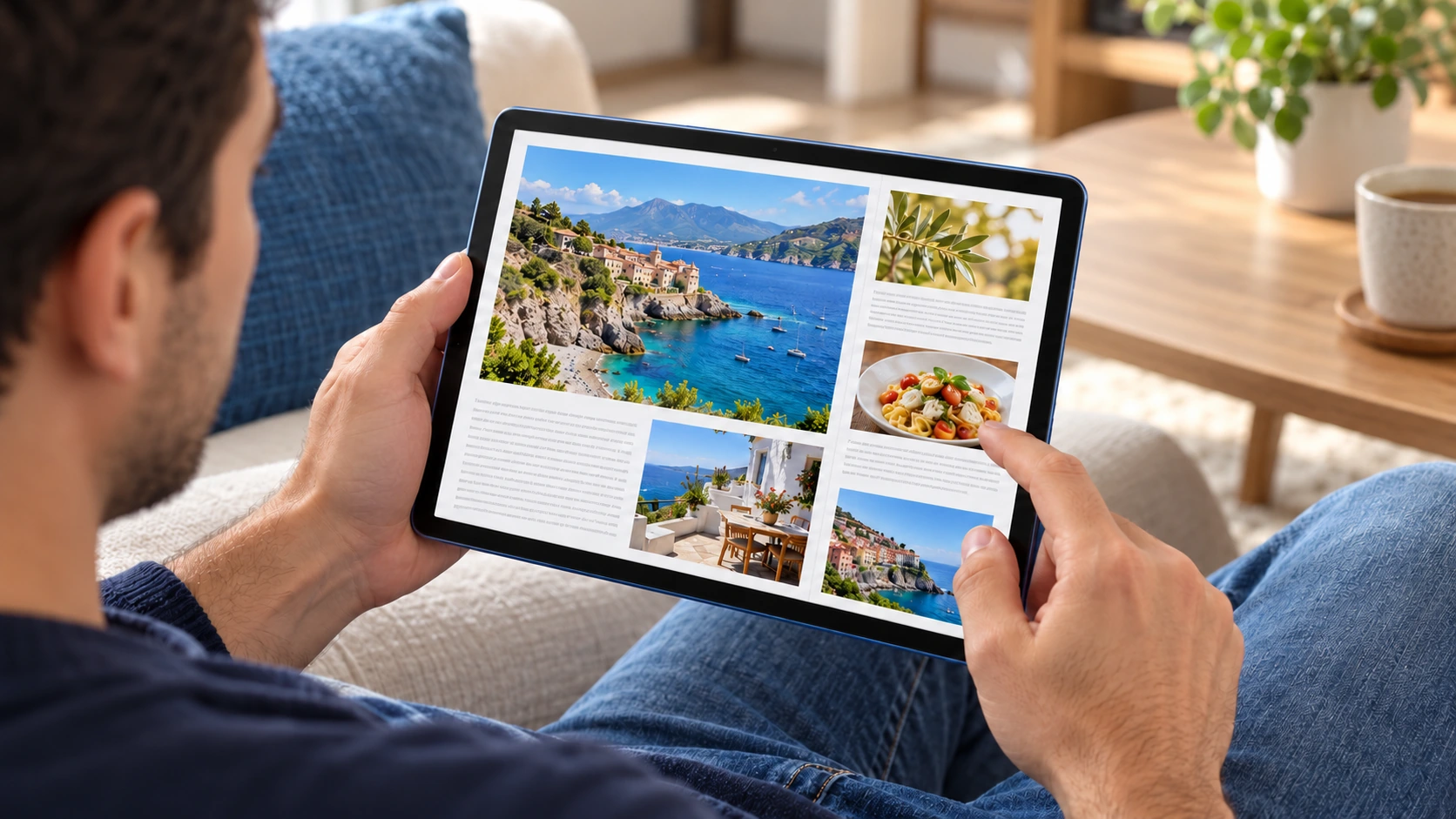 Tablet 10,1″ Android 15 18GB RAM 512GB 5G Dual SIM FHD IPS Utilizzo del tablet Tab S25 Ultra Pro per leggere e consultare contenuti a casa