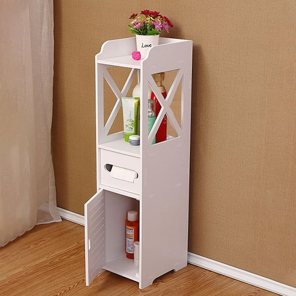 armadietto-portaoggetti-ripiani-porta-carta-igienica-organizer-da-bagno-per-piccoli-spazi.jpg Armadietto Portaoggetti Bagno Con Porta Carta Igienica