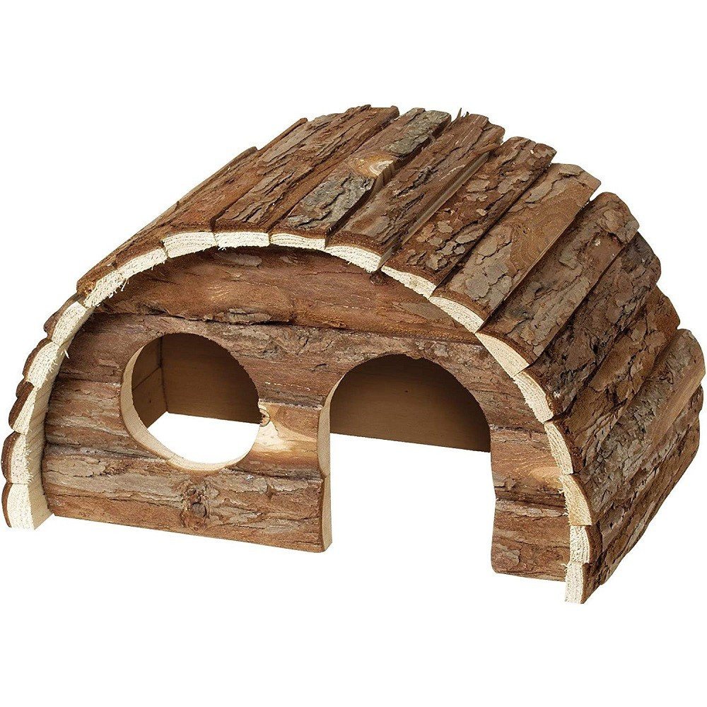 casa-rotonda-wonderland-per-conigli-round-house-sam-24x15x16cm-tronco-per-gabbie.jpg Casetta Per Conigli Tana Rifugio Materiali Naturali Round House Sam