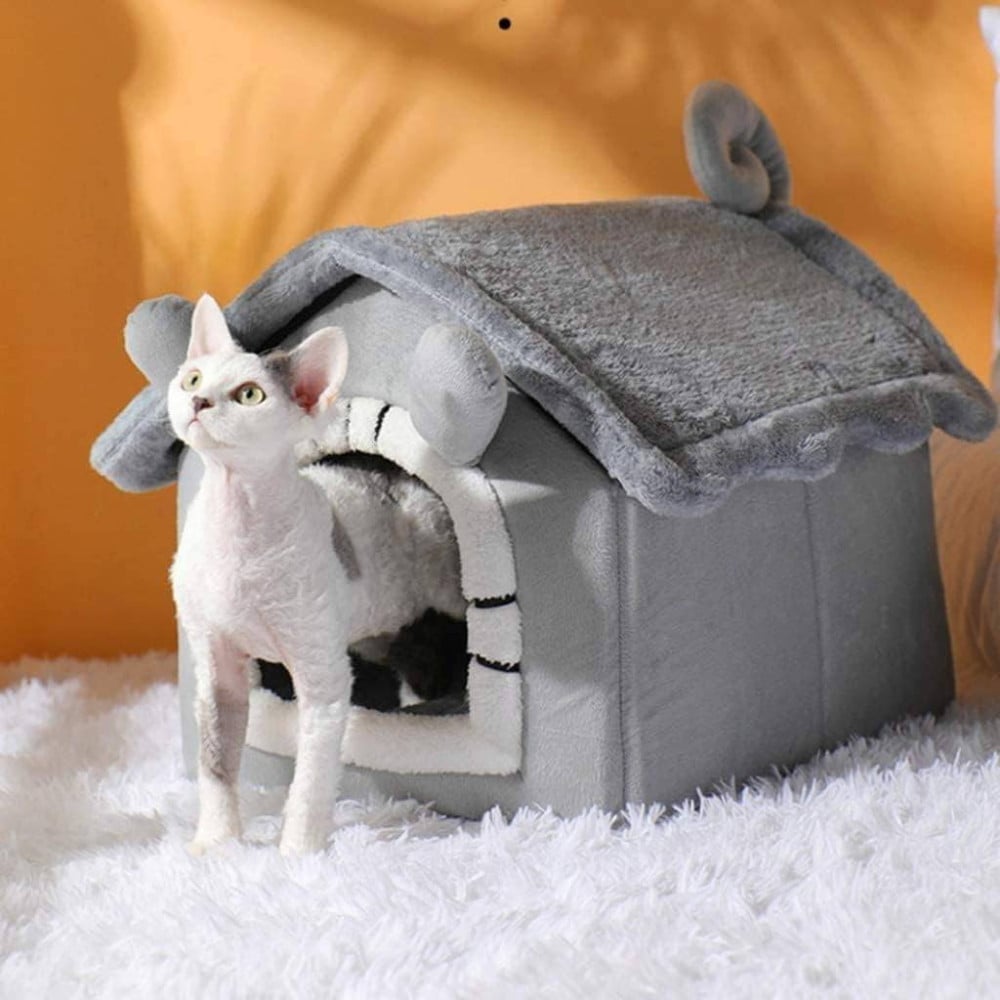 cuccia-per-cani-e-gatti-animali-a-forma-di-casetta-morbida-peluche-43x36x34cm.jpg Cuccia Morbida Per Cani E Gatti A Casetta In Peluche 43x36x34 cm