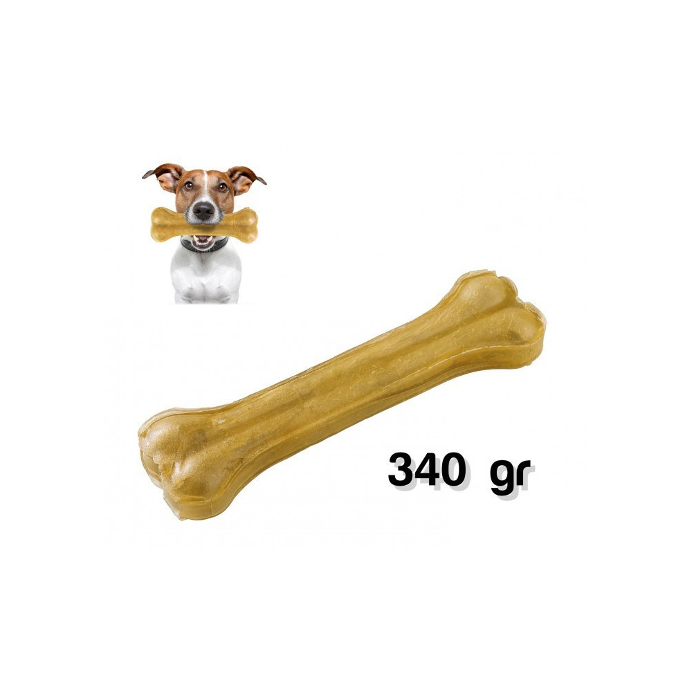 delizioso-snack-340-gr-per-cani-a-forma-di-osso-in-antistress-per-animali.jpg Osso Masticativo Per Cani Grandi In Pelle Di Maiale Pressata 340g