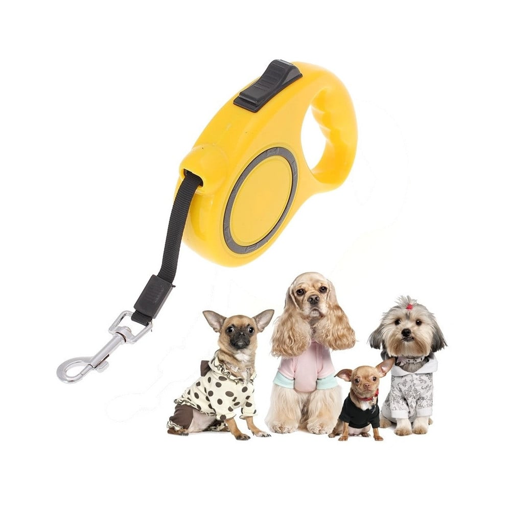 Guinzaglio Allungabile Per Cane 3 Metri Con Gancio Colorato