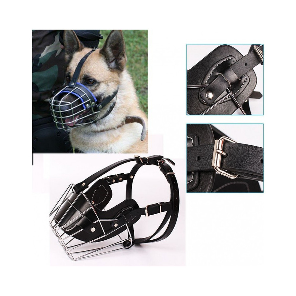 museruola-taglia-sm-metallo-cane-regolabile-toelettatura-antiabbaio-sicurezza.jpg Museruola Metallo Taglia S/M Regolabile Cane Antiabbaio