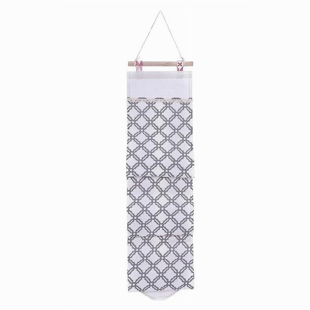 porta-rotolo-organizer-da-appendere-con-3-tasche-in-tessuto-grigio-bagno-79200.jpg Porta Rotolo Organizer Appendere 3 Tasche Grigio