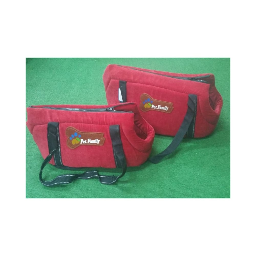 set-2-pz-rosso-borse-travel-vellutino-trasportino-cane-gatto-crescita-s-m-38x22x22-44x27x26-pet-family.jpg Set 2 Pz Borse Travel Vellutino Trasportino Cane Gatto S M
