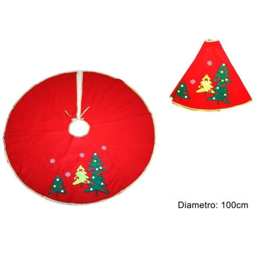 tappeto-gonna-copertura-base-albero-di-natale-100cm-rosso-decorazioni-natalizie-2.jpg Tappeto Gonna Copertura Base Albero Natale 100cm Rosso Bordo Oro