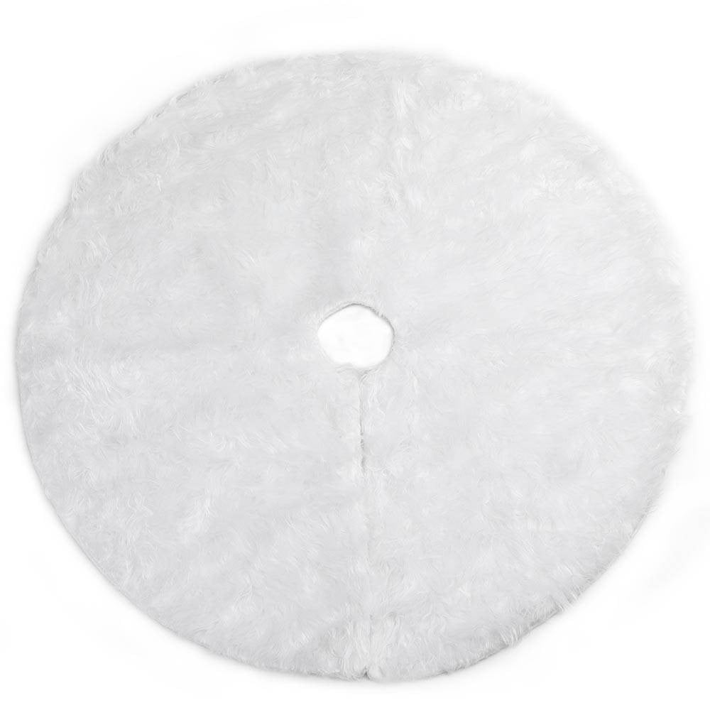 tappeto-gonna-copertura-base-albero-di-natale-78cm-peluche-bianco-effetto-neve-1.jpg Gonna Albero Natale Effetto Neve Peluche Bianco 78cm Copribase