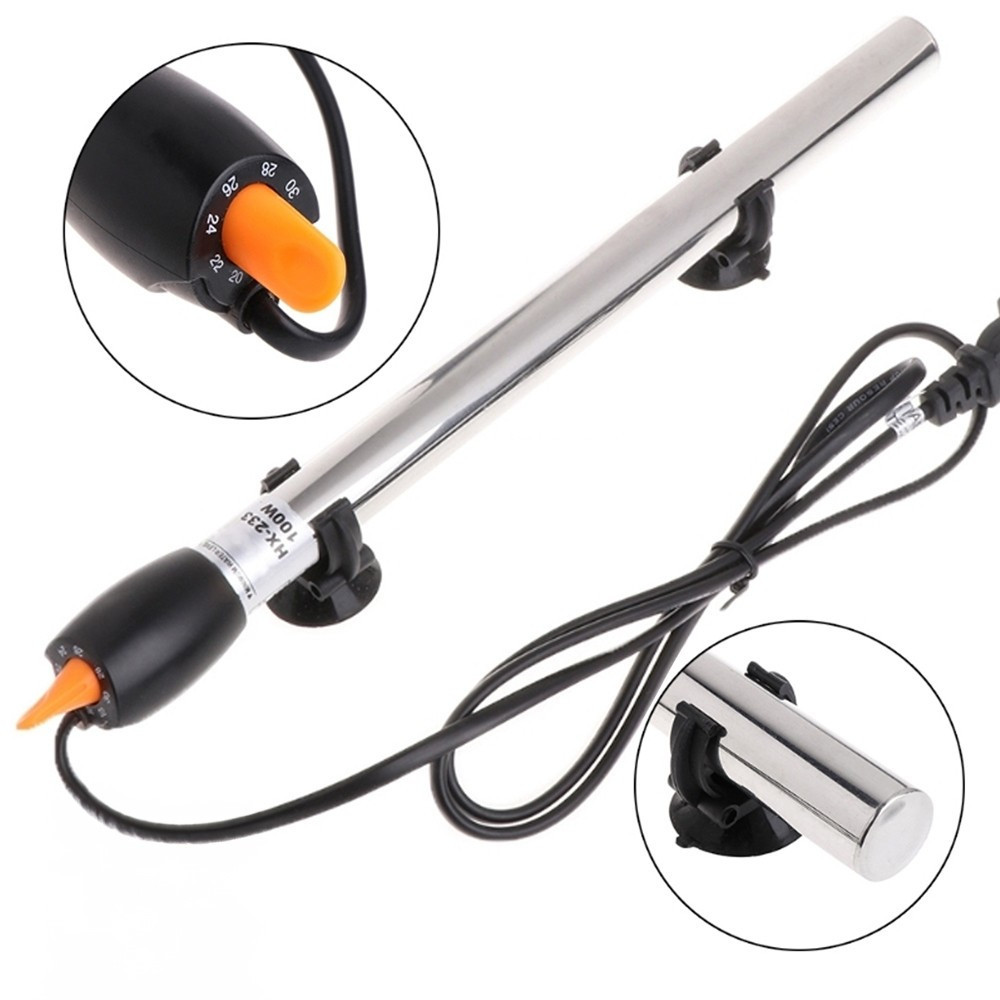 termo-riscaldatore-per-acquario-25-w-termoregolatore-con-termostato-in-acciaio.jpg Termo Riscaldatore Acquario 25W Termostato Sommergibile 20L