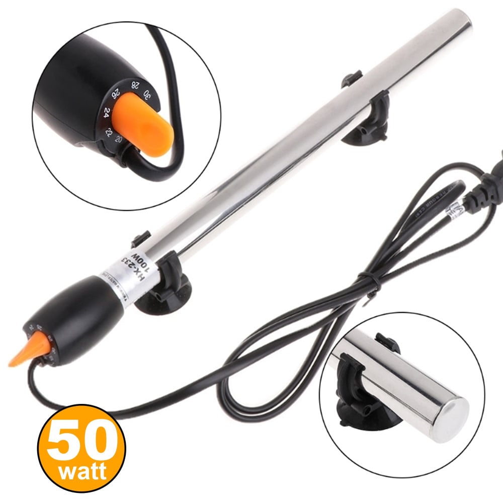 termo-riscaldatore-per-acquario-50-w-termoregolatore-con-termostato-in-acciaio.jpg Riscaldatore Per Acquario 50W Termostato Regolabile Sommergibile 40L