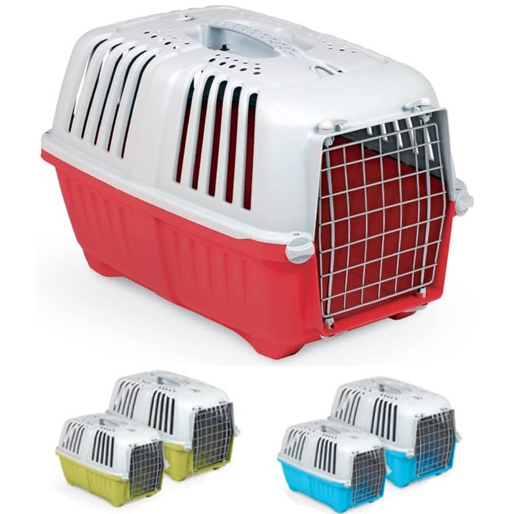 trasportino-con-griglia-in-metallo-per-cani-e-gatti-da-viaggio-48-x-33-x-32-cm.jpg Trasportino Per Cani E Gatti Con Griglia Metallo 48X33X32