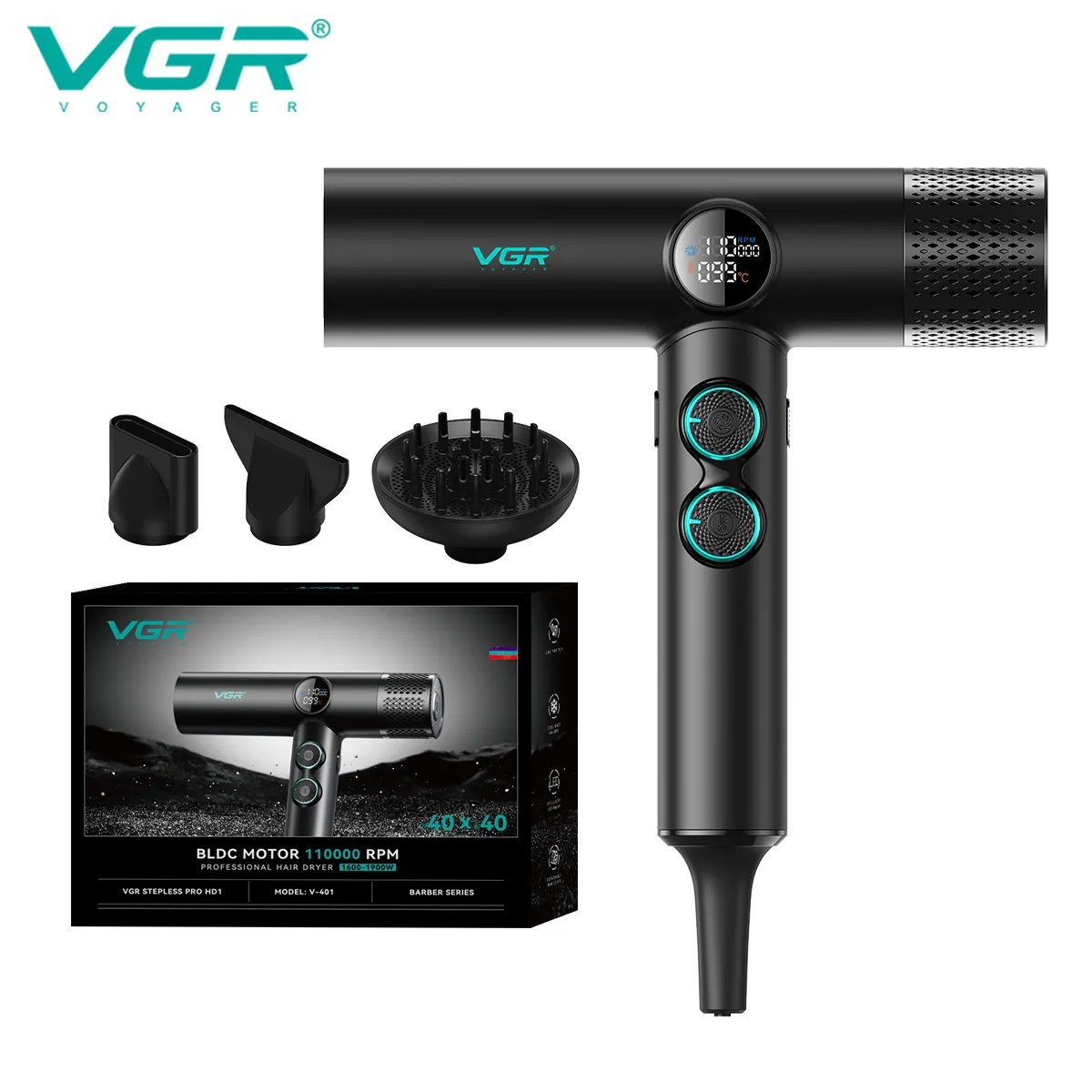 v-401-2.jpg Asciugacapelli Professionale Ionico VGR V-401 110000 RPM