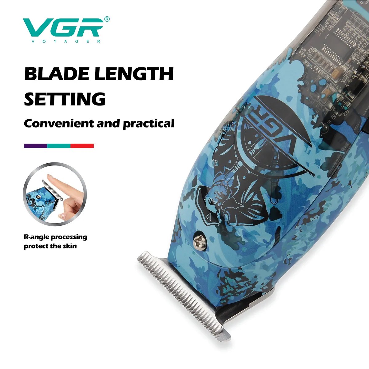 v-923-3.jpg Rifinitore Barba Cordless VGR V-923 Display LED 150min