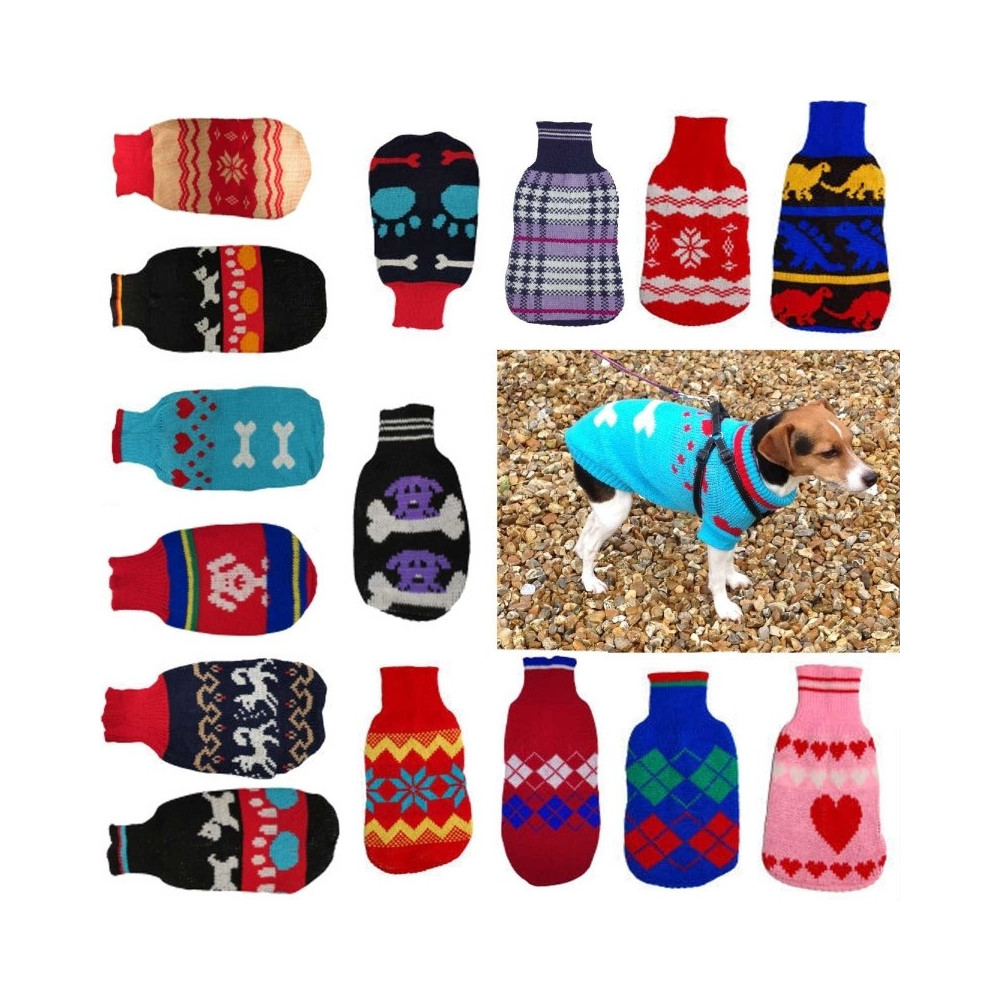 vestiti-per-cane-maglione-maglia-taglia-xss-15-a-30-cm-caldo-inverno-cane-gatto.jpg Maglione Invernale Caldo Per Cani E Gatti Piccola Taglia XS/S 15-30cm