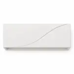 Applique in gesso bianco Univers GS-E78 con decorazione curva sul frontale